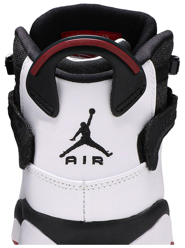 Air Jordan 6 Rings BG Black White Gym Red