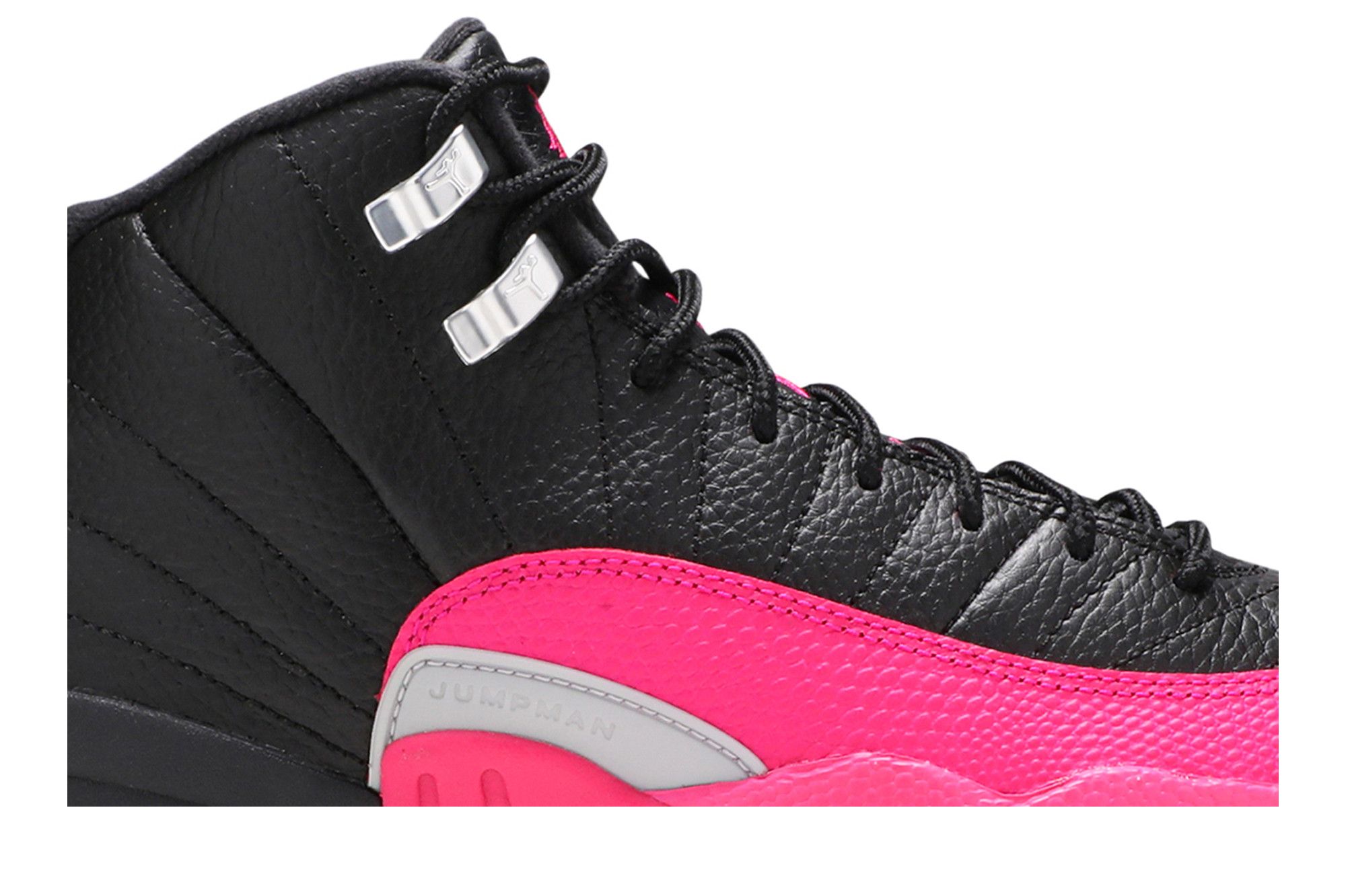 Jordan 12s pink and black cheap