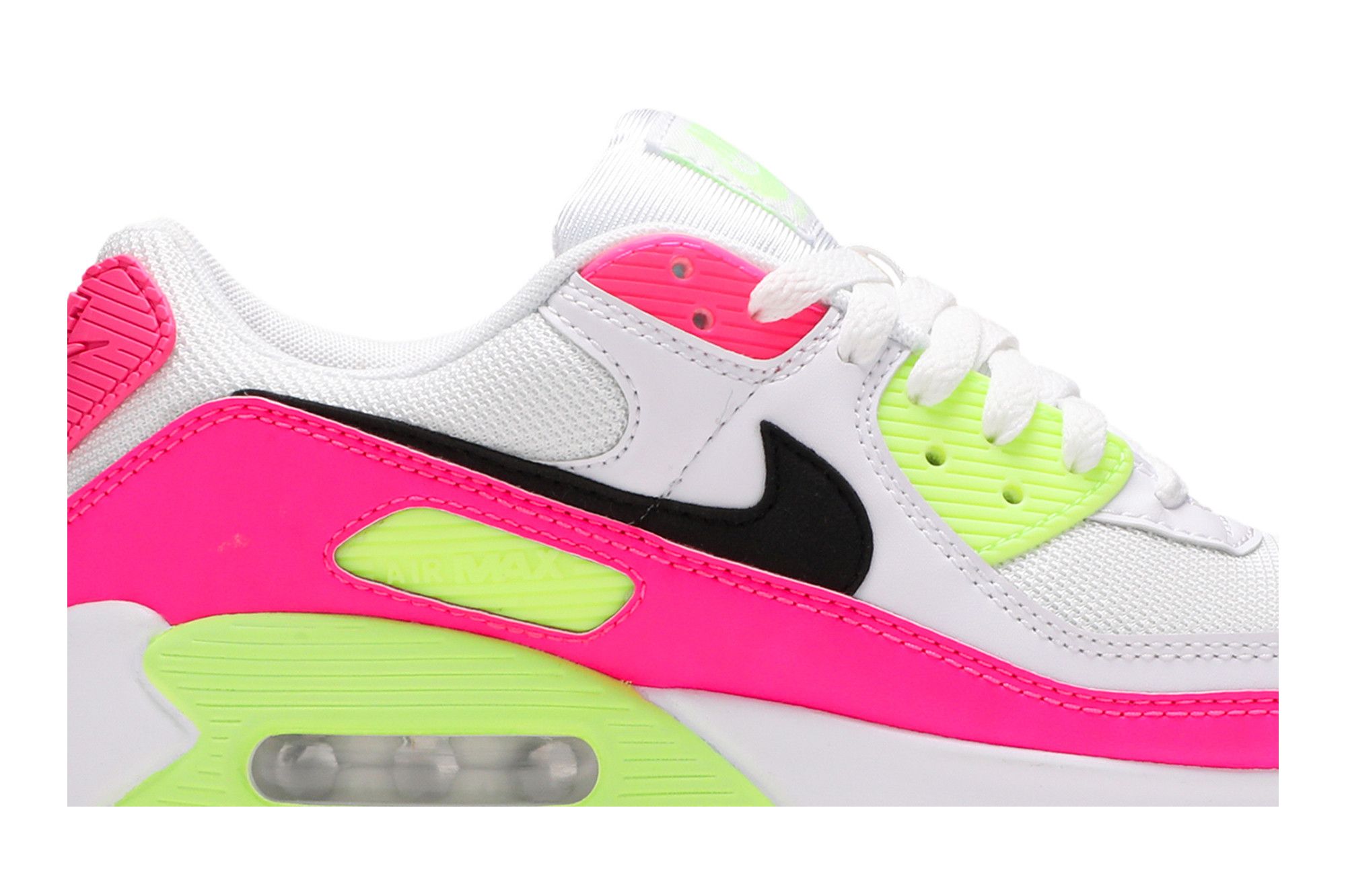 Air max 90 white pink green store