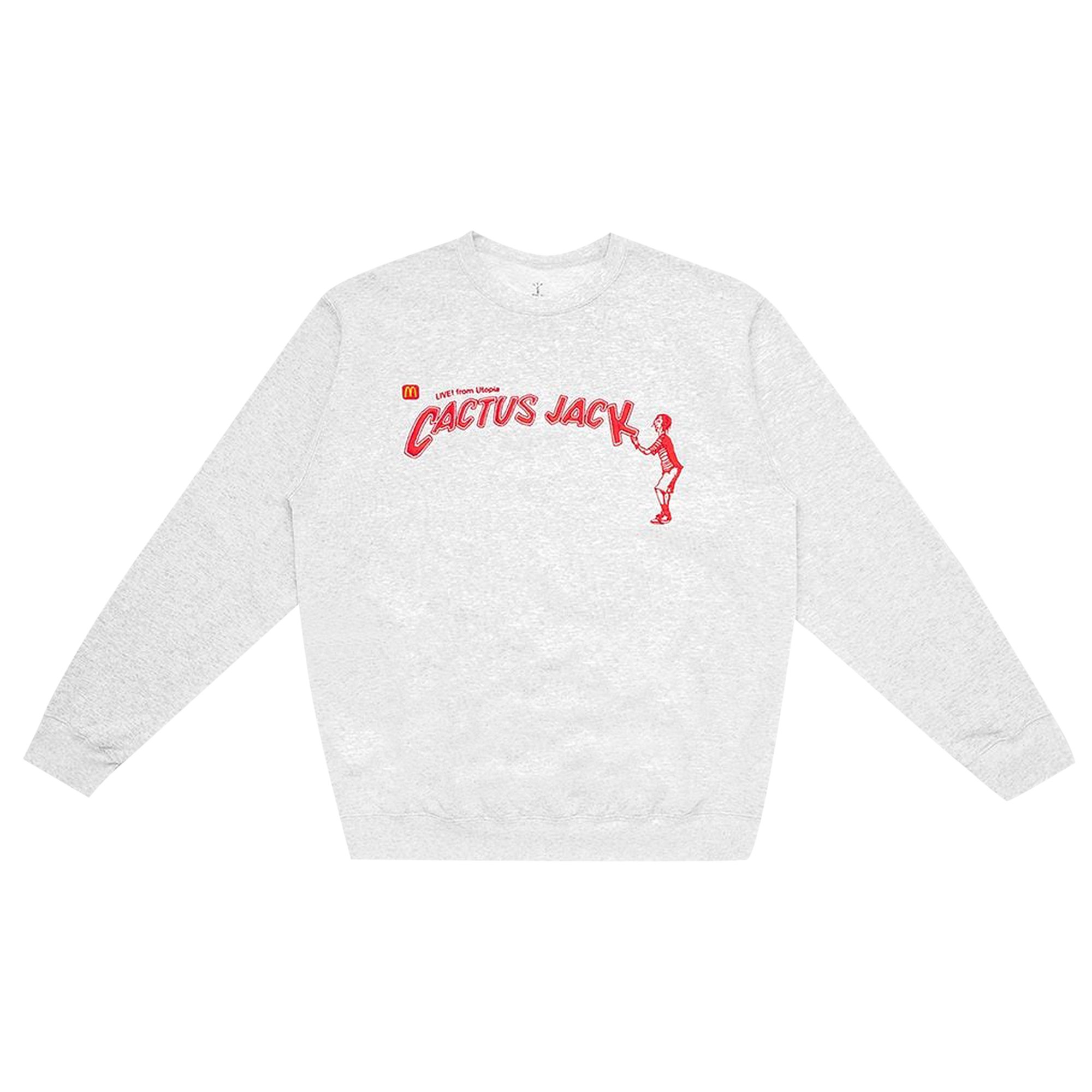 Cactus Jack by Travis Scott x McDonald's Spelling Crewneck II 'Ash Heather'