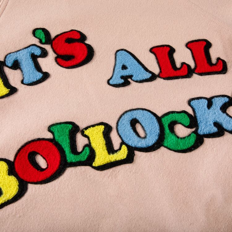 Supreme x Jamie Reid Its All Bollocks Varsity Jacket Dusty Pink