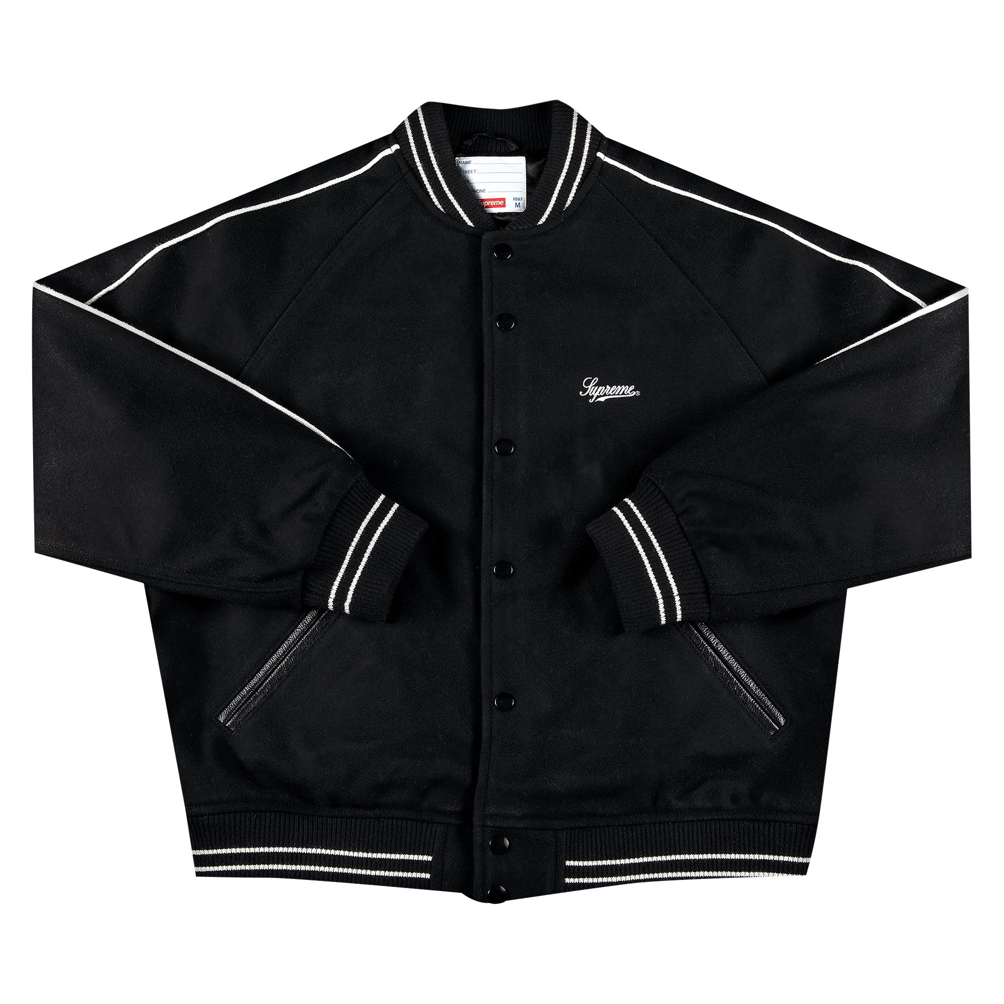 Supreme x Jamie Reid It's All Bollocks Varsity Jacket 'Black'