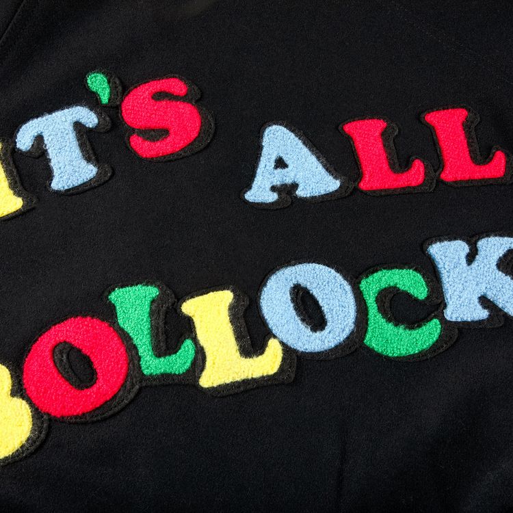 Supreme x Jamie Reid Its All Bollocks Varsity Jacket Black