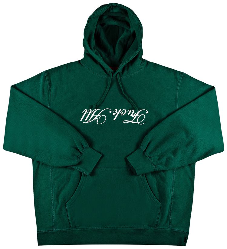 Supreme x Jamie Reid Fuck All Hooded Sweatshirt Dark Green