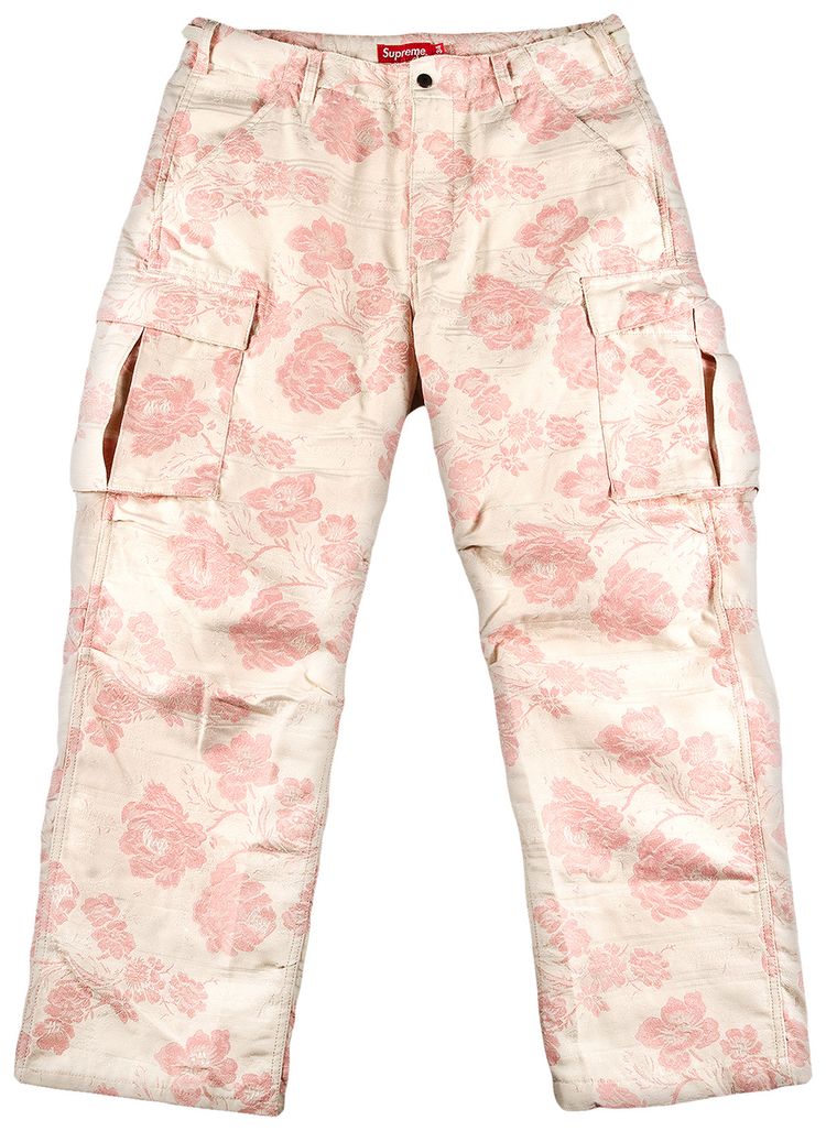 Supreme Floral Tapestry Cargo Pant Pink