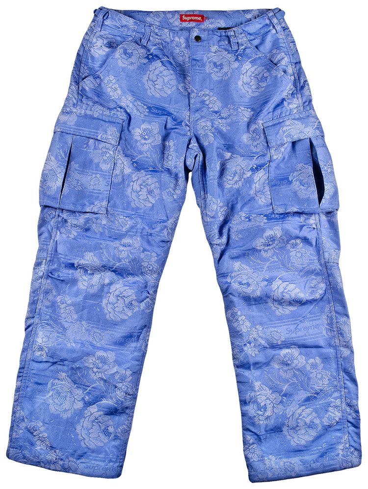 Supreme Floral Tapestry Cargo Pant Blue