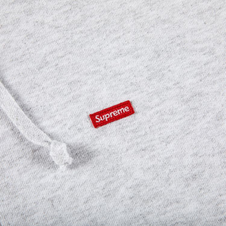 Supreme Small Box Zip Up Hooded Sweatshirt Ash Grey
