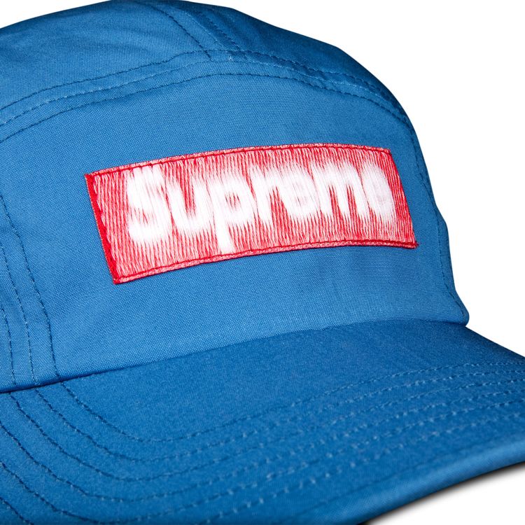 Supreme Reversed Label Camp Cap Light Royal