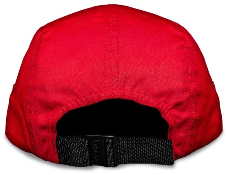 Supreme Reversed Label Camp Cap Red