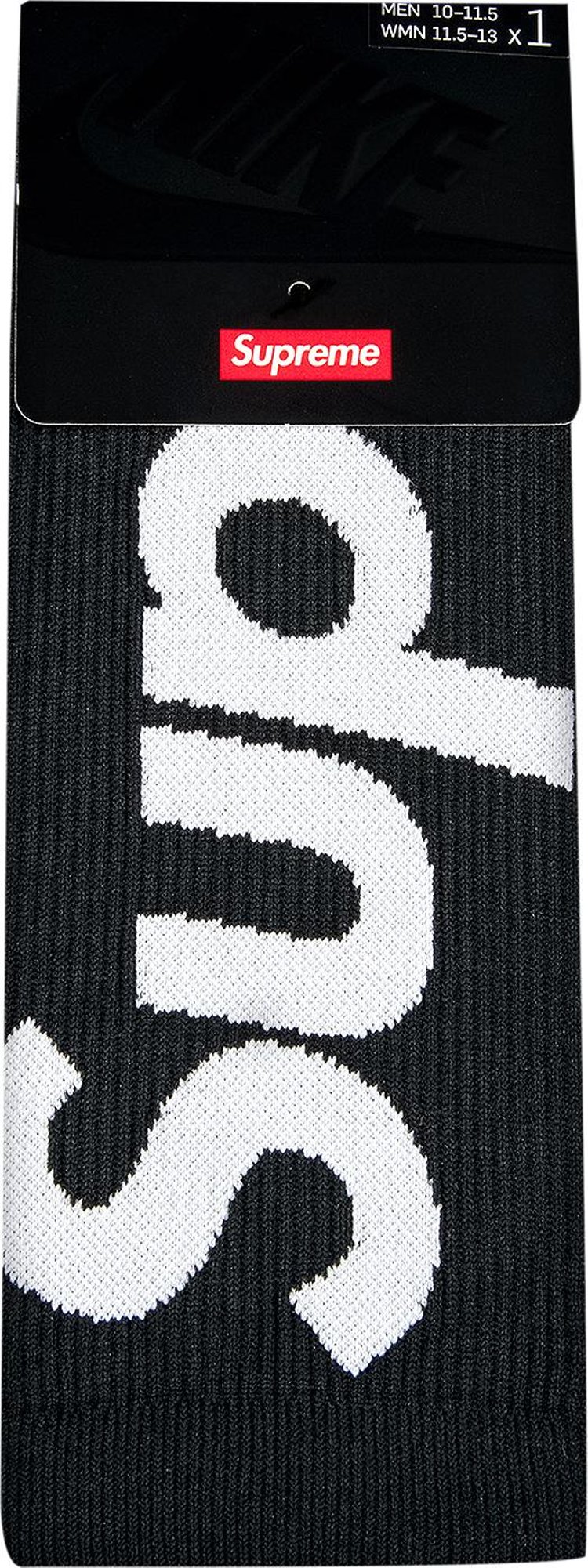 Supreme x Nike Lightweight Crew Socks Black