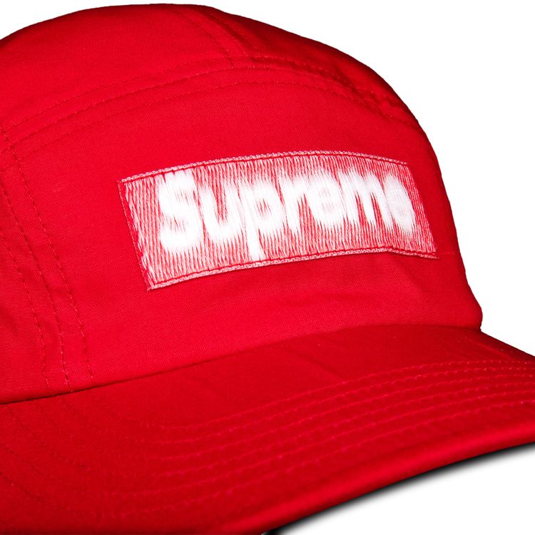 Supreme Reversed Label Camp Cap Red