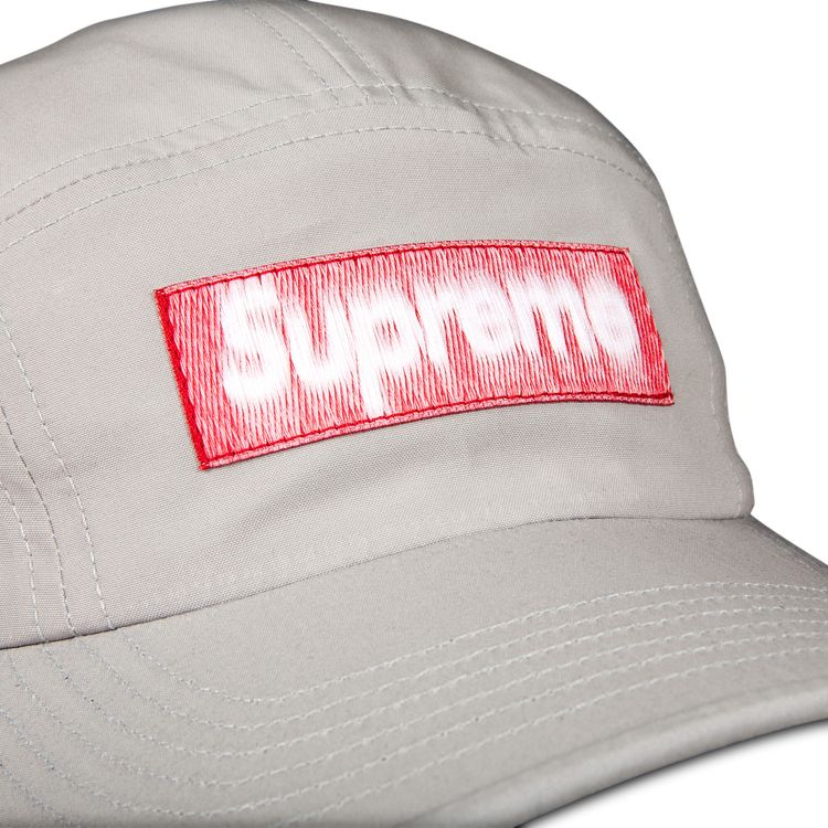 Supreme Reversed Label Camp Cap Grey