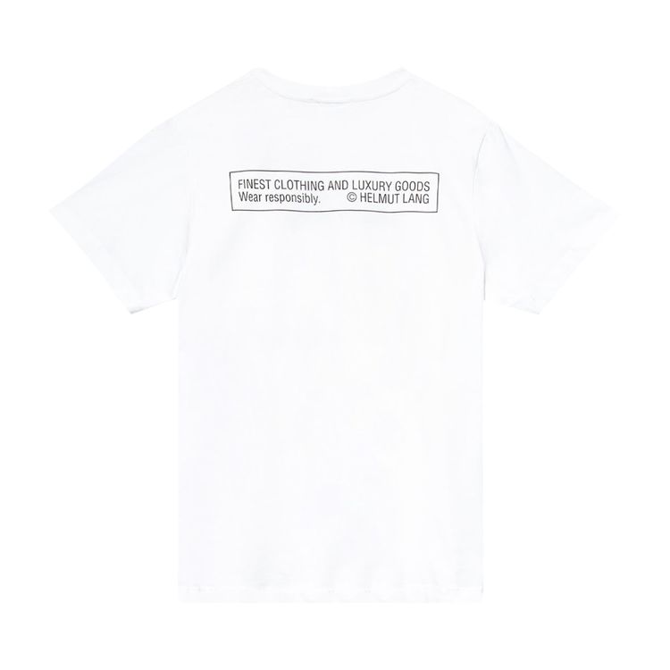 Helmut Lang School T Shirt Chalk White