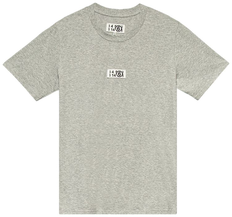 MM6 Maison Margiela Jersey Logo Tee Grey Melange