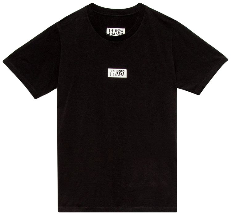 MM6 Maison Margiela Jersey Logo Tee Black