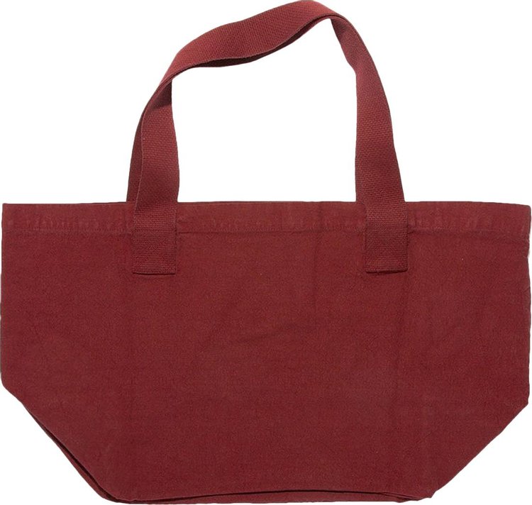 Sporty  Rich Classic Logo Tote Burgundy