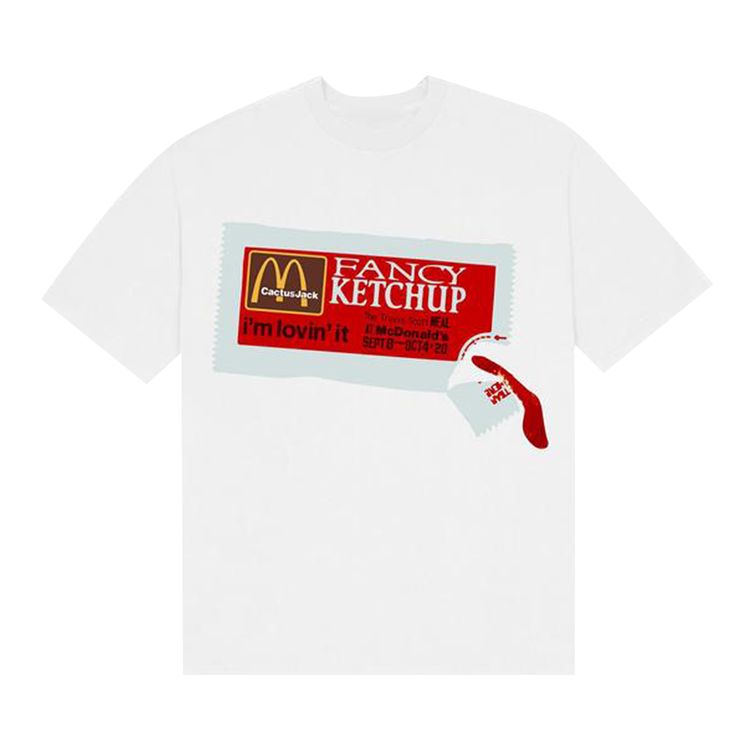 Cactus Jack by Travis Scott x Cactus Plant Flea Market Ketchup T Shirt White