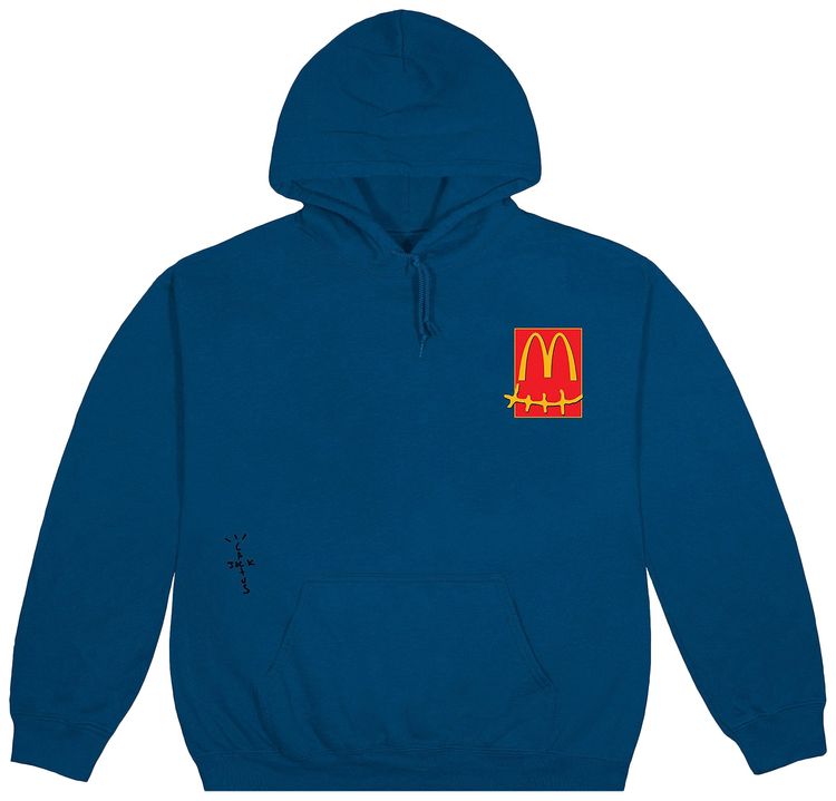 Cactus Jack by Travis Scott Sticker Hoodie Legion Blue