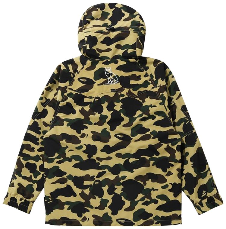 BAPE x OVO 1st Camo Snow Board Jacket Yellow