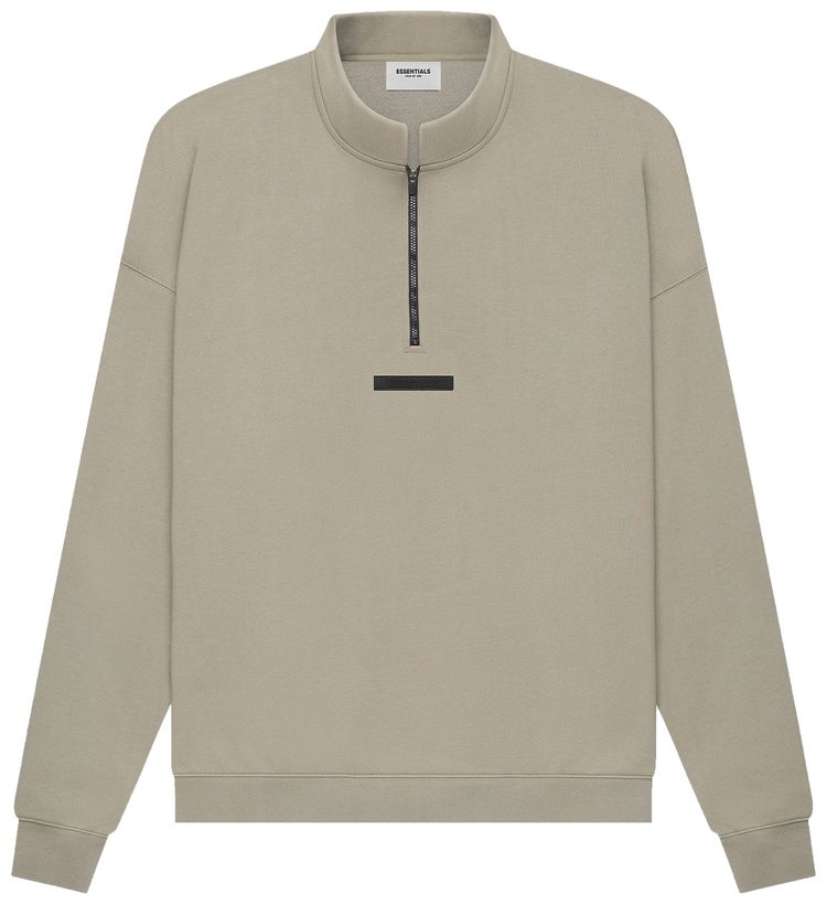 Fear of God Essentials Mockneck Half Zip Moss