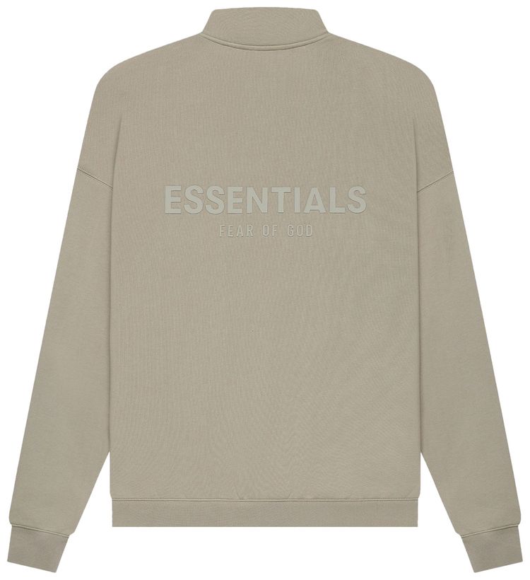 Fear of God Essentials Mockneck Half Zip Moss