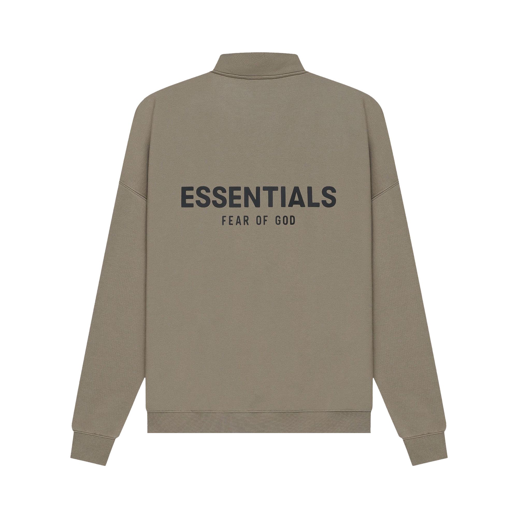 激安 Buy Fear 'Taupe Zip Half Mockneck Essentials God of トップス