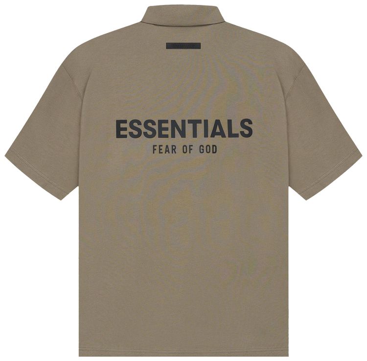 Fear of God Essentials Short Sleeve Polo Taupe