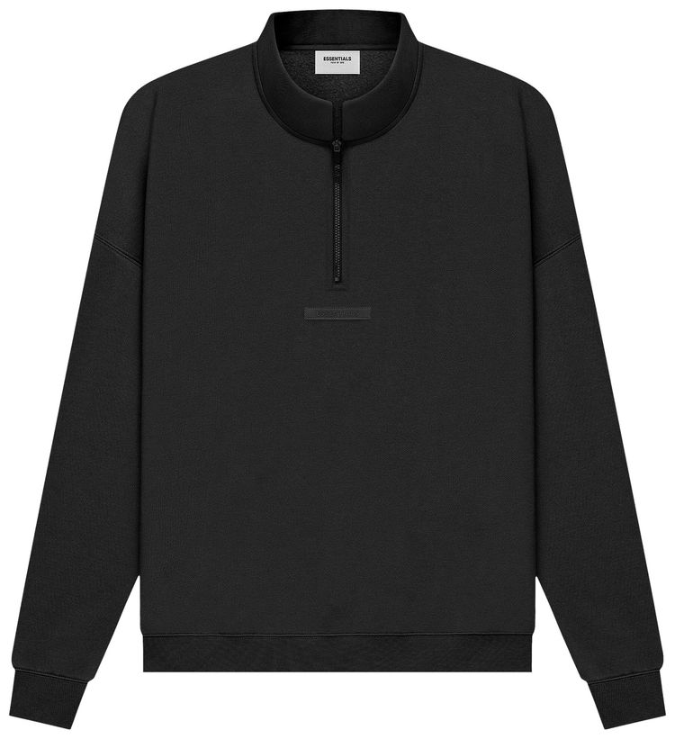 Fear of God Essentials Mockneck Half Zip Black