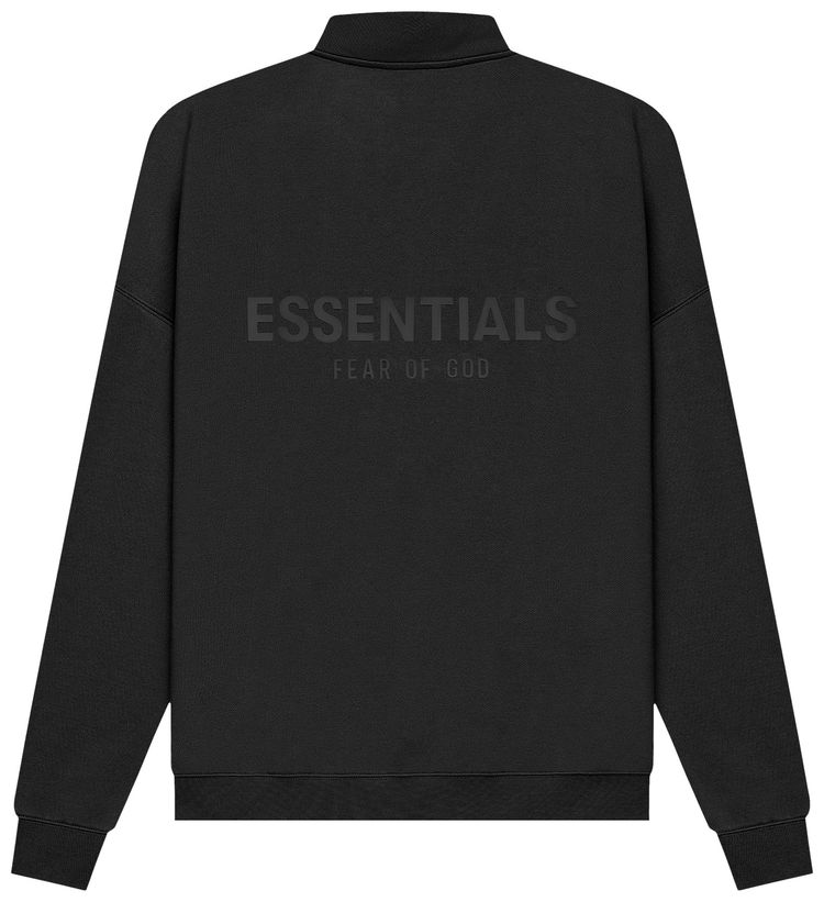 Fear of God Essentials Mockneck Half Zip Black