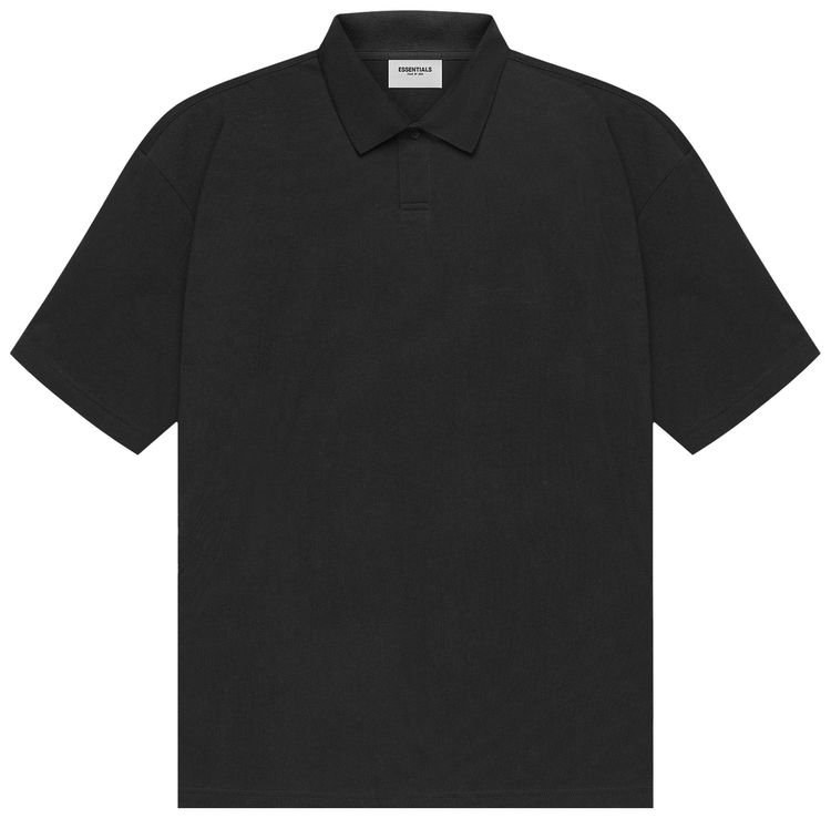 Fear of God Essentials Short Sleeve Polo Black