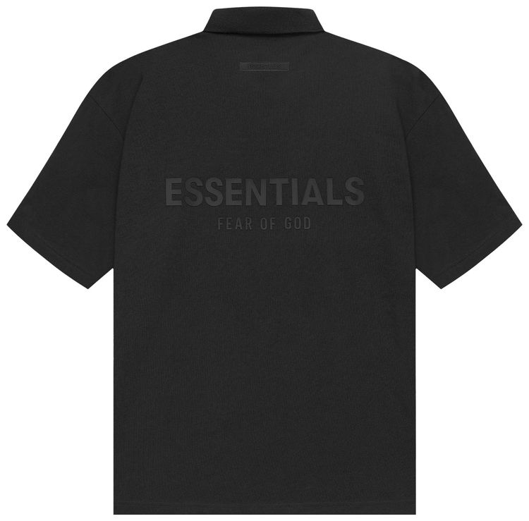 Fear of God Essentials Short Sleeve Polo Black