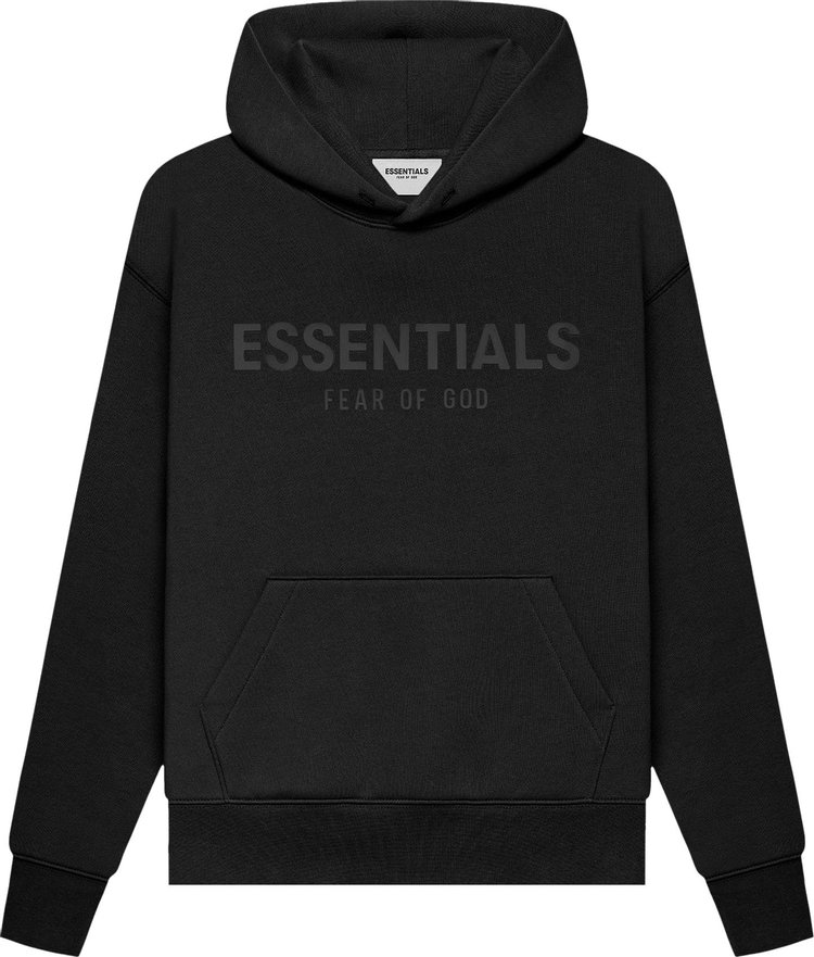 Fear of God Essentials Kids Pull Over Hoodie Black