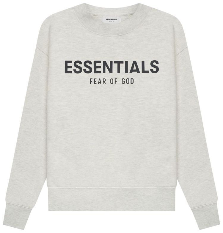 Fear of God Essentials Kids Pull Over Crewneck Light Heather Oatmeal