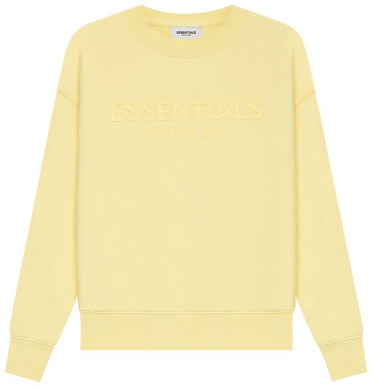 Fear of God Essentials Kids Pull Over Crewneck Lemonade