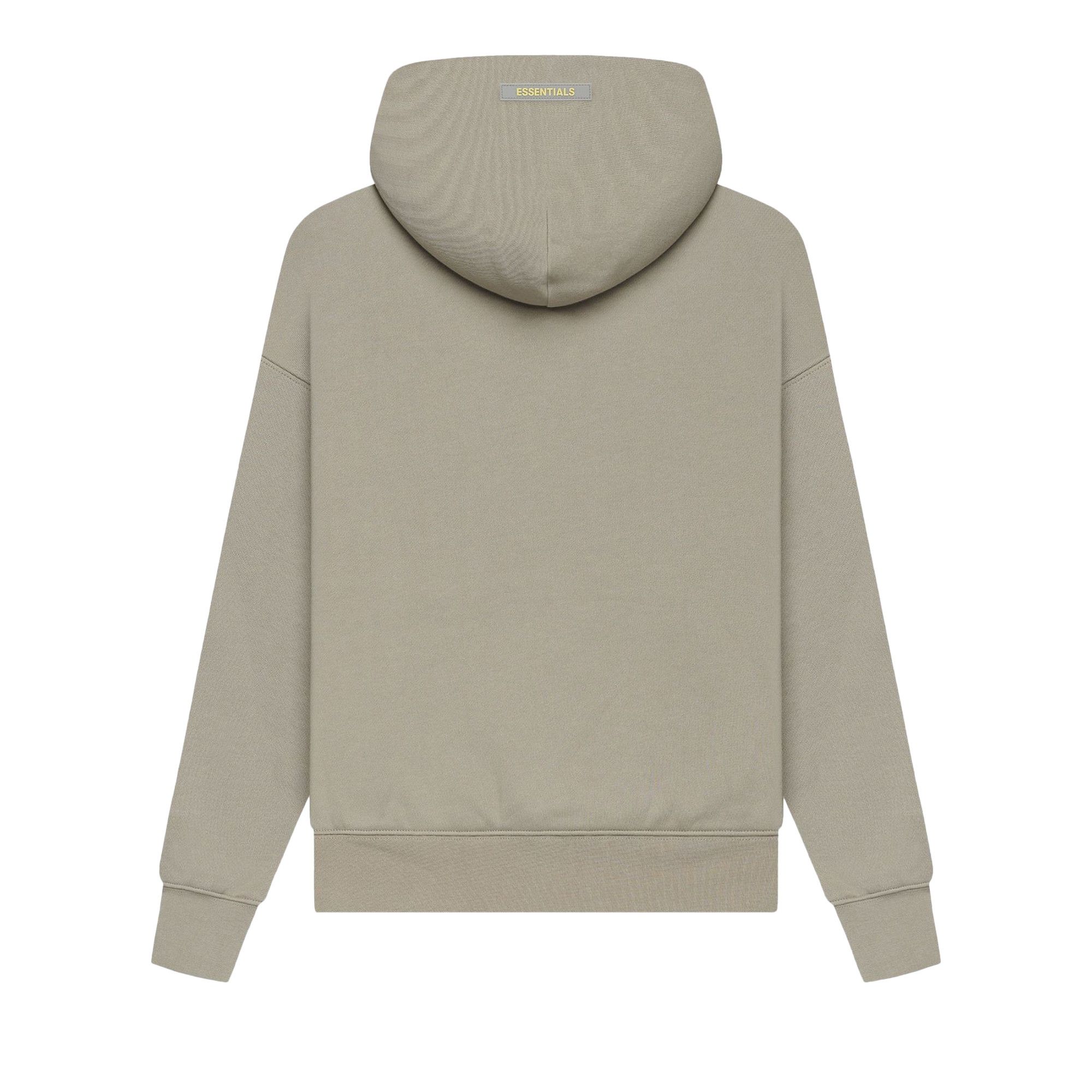 Fear of god essentials hoodie moss clearance