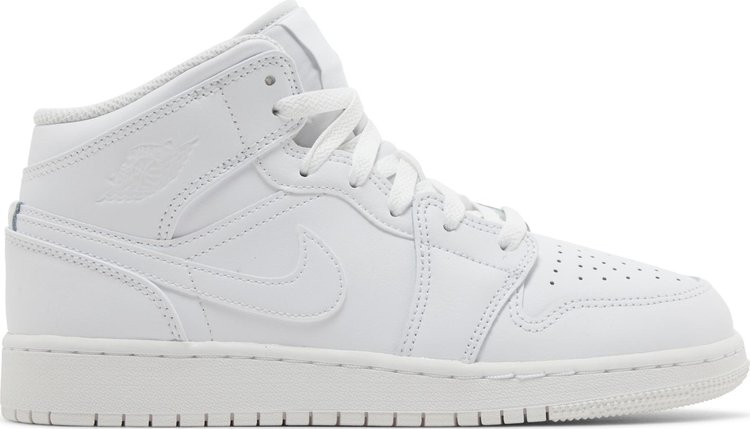 Air Jordan 1 Mid GS Triple White 2023