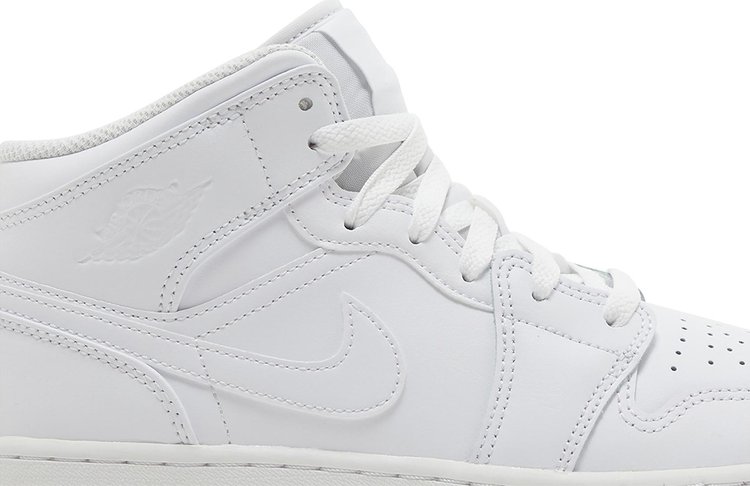 Air Jordan 1 Mid GS Triple White 2023