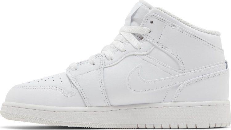 Air Jordan 1 Mid GS Triple White 2023