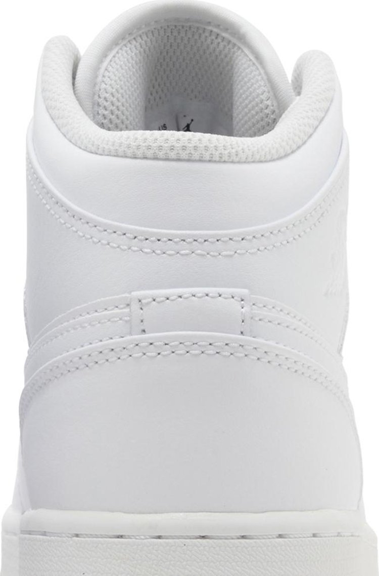 Air Jordan 1 Mid GS Triple White 2023