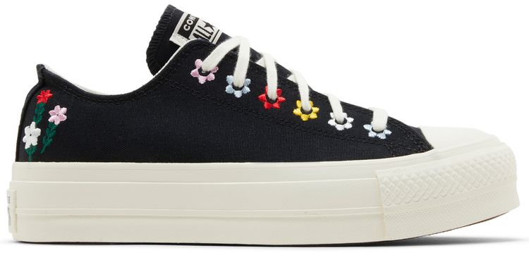 Converse Wmns Chuck Taylor All Star Lift Platform Low Floral Embroidery