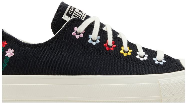 Converse Wmns Chuck Taylor All Star Lift Platform Low Floral Embroidery