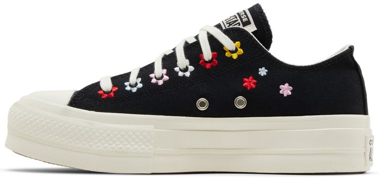 Converse Wmns Chuck Taylor All Star Lift Platform Low Floral Embroidery