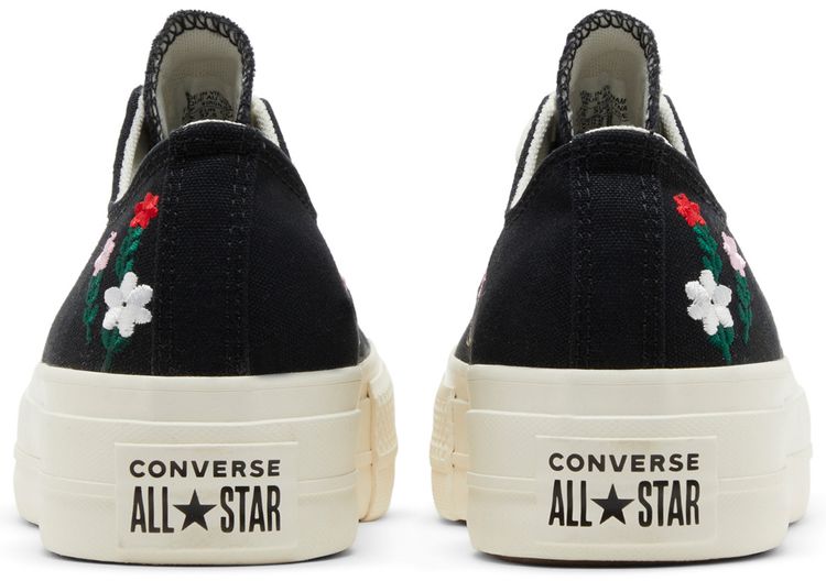 Converse Wmns Chuck Taylor All Star Lift Platform Low Floral Embroidery