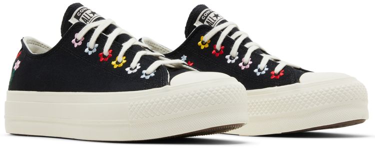 Converse Wmns Chuck Taylor All Star Lift Platform Low Floral Embroidery