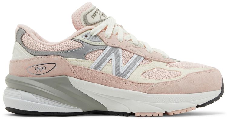 New Balance 990v6 Big Kid Wide Pink Haze