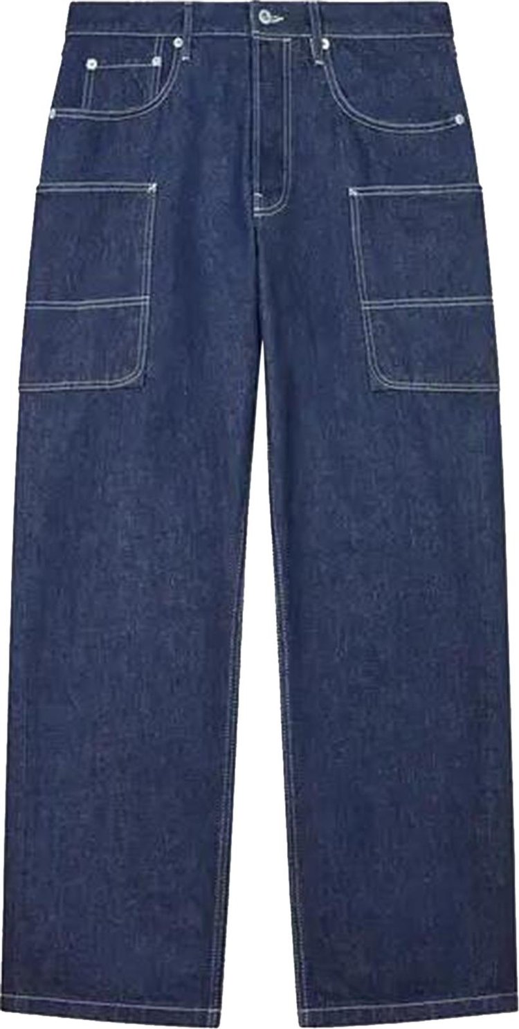 Kenzo Cargo Monkey Fit Jeans Blue