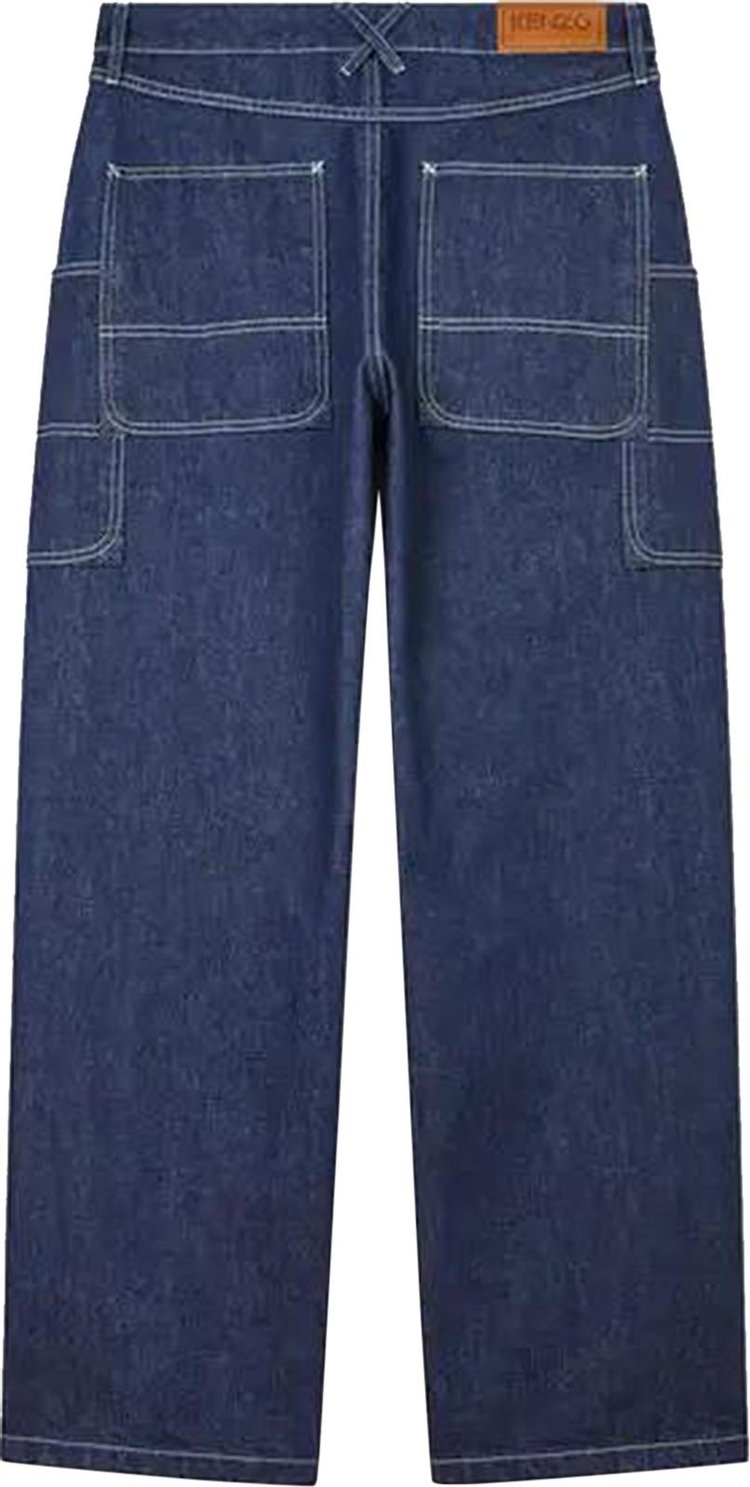 Kenzo Cargo Monkey Fit Jeans Blue