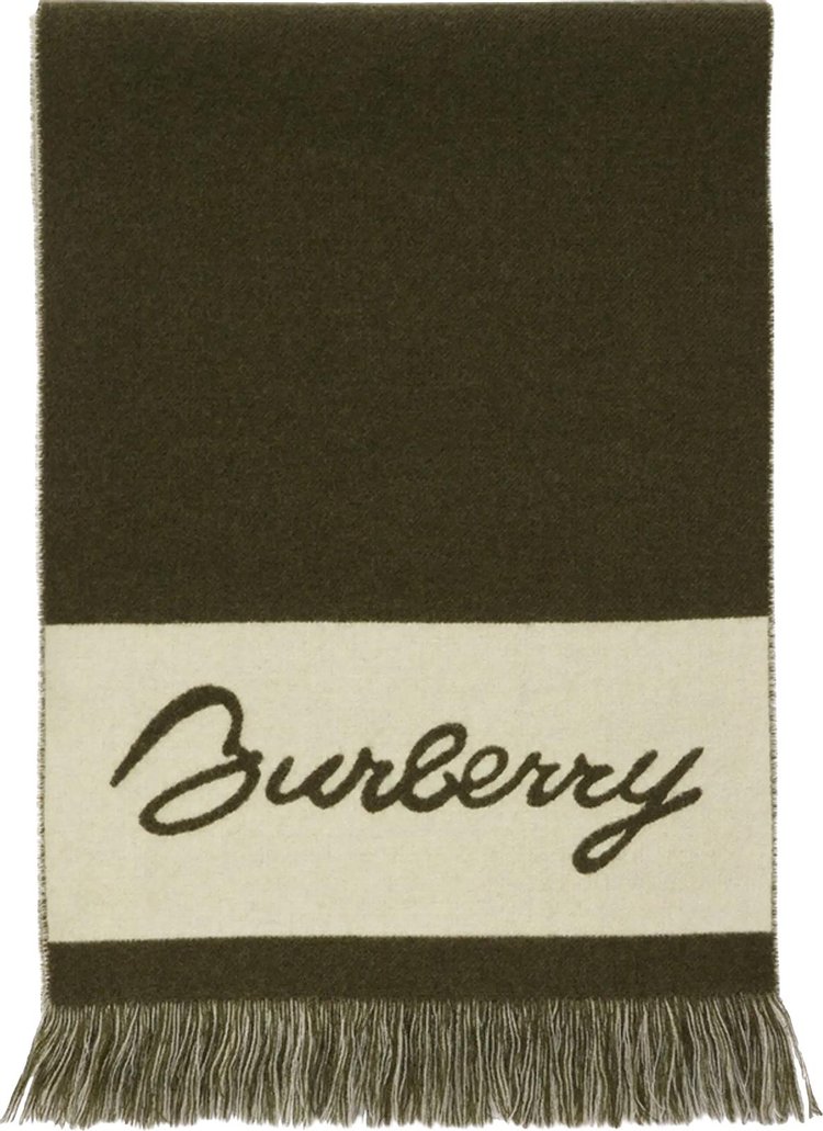 Burberry EKD Logo Wool Scarf Loch