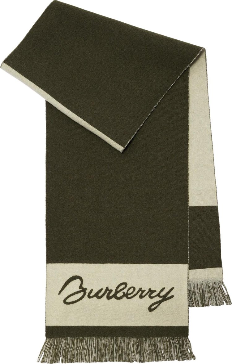 Burberry EKD Logo Wool Scarf Loch