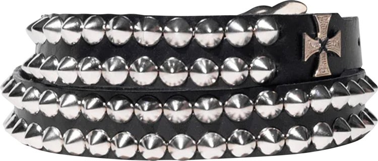 Enfants Riches Deprimes Cross Studded Belt Black